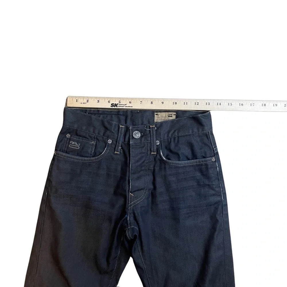 G-Star Raw 3301 vintage men size 28 jeans in dark denim wash/minor distressing